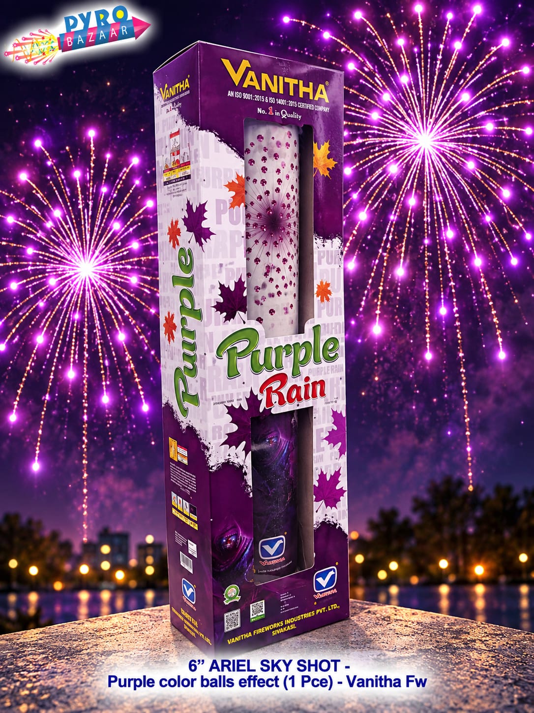 6" PURPLE RAIN (1 PCE)