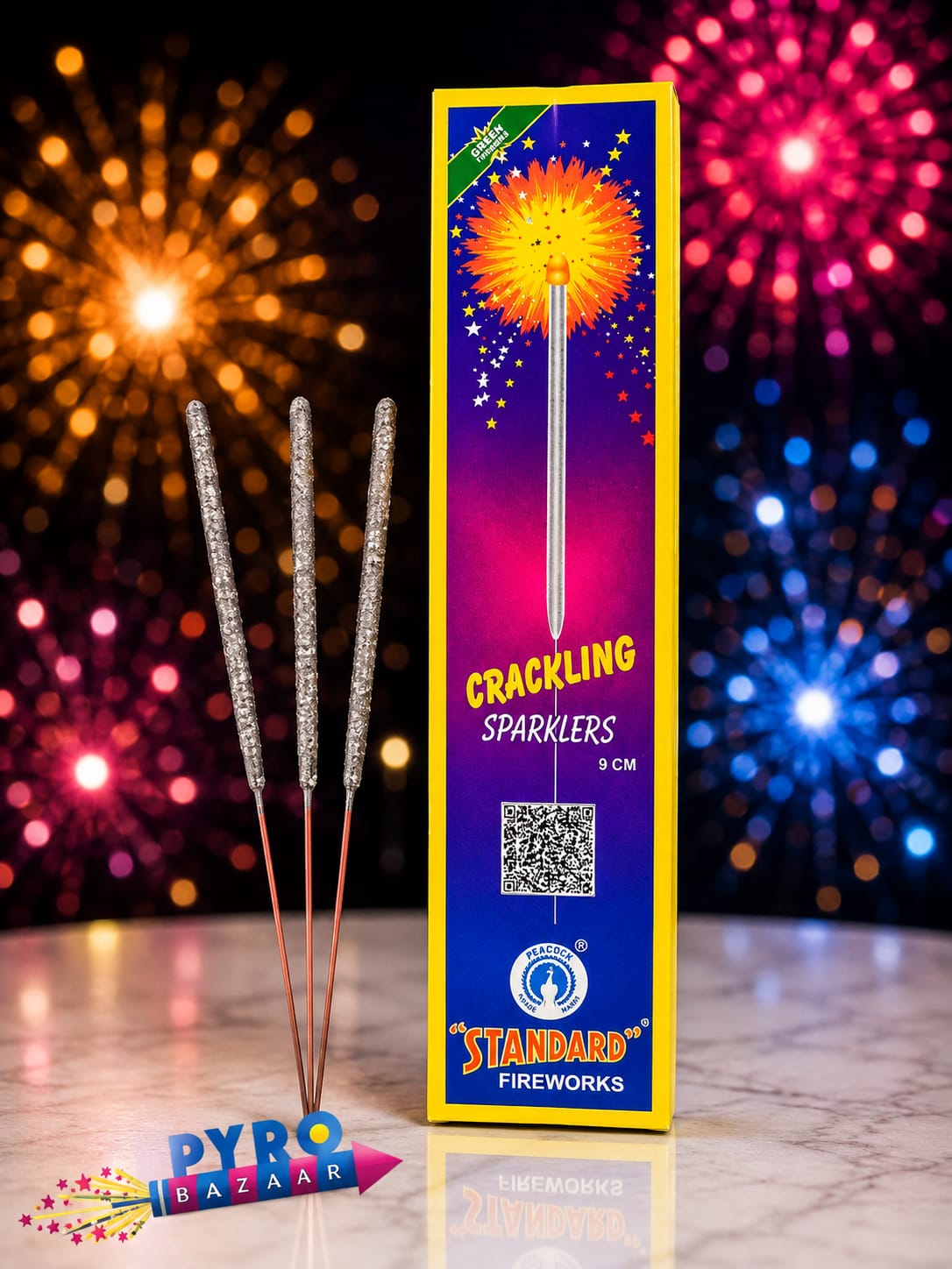 9 CM CRACKLING SPARKLERS (10 PCS)