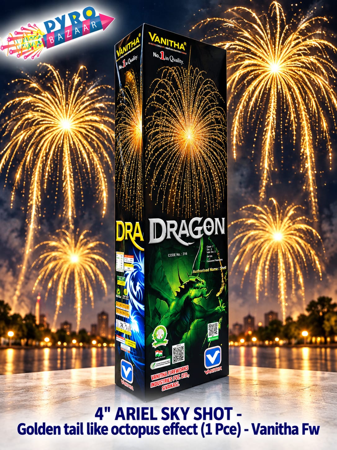 4" DRAGON (1 PCE)
