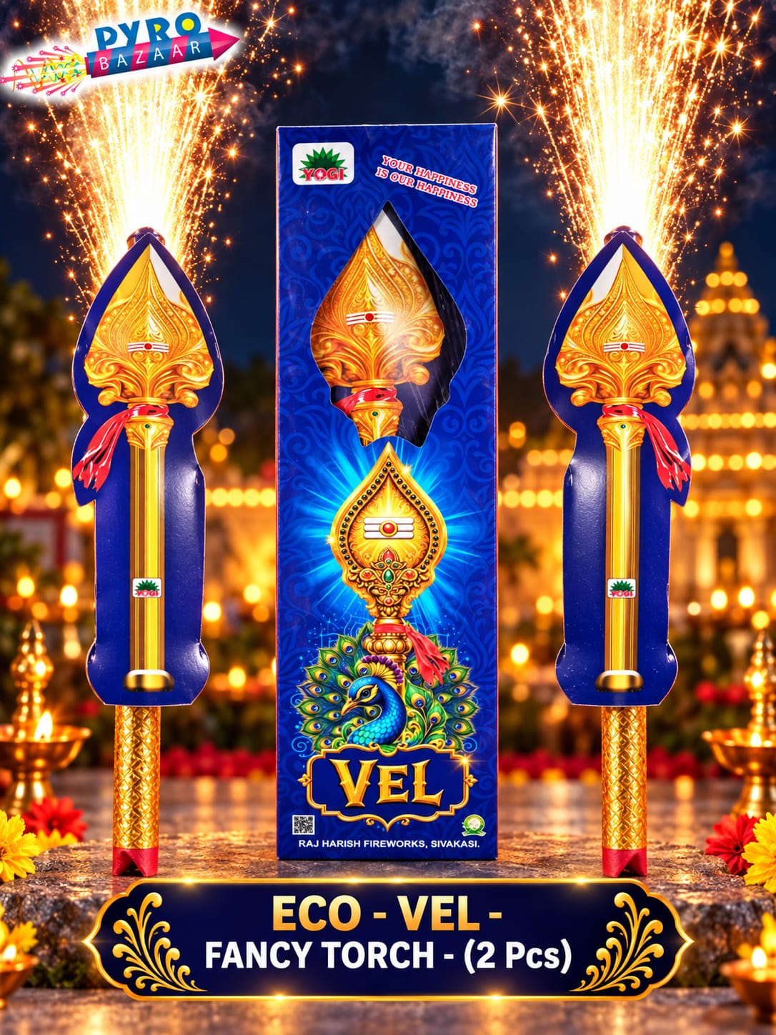 ECO VEL FANCY TORCH (2 PCS)