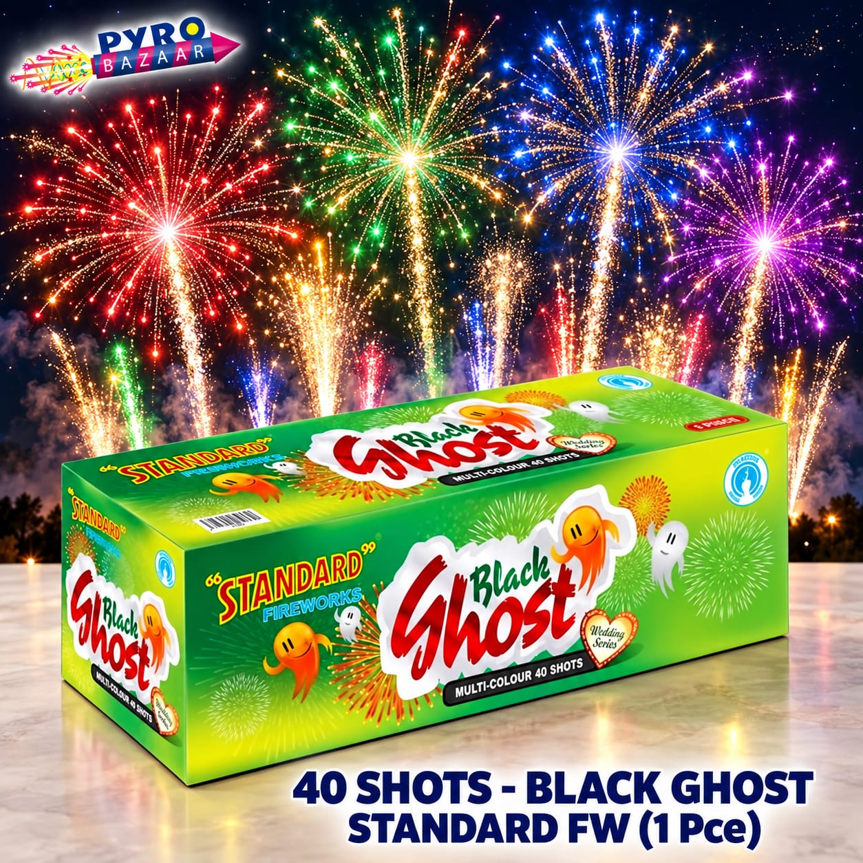 40 SHOTS - BLACK GHOST (1 PCE)