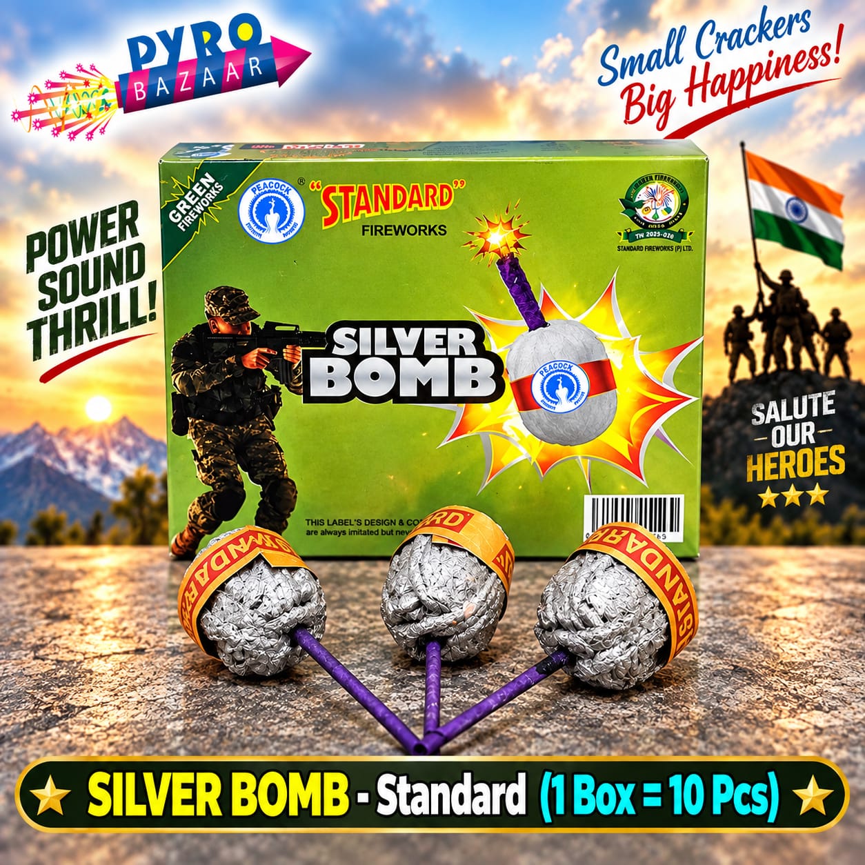 SILVER BOMB (10 PCS)