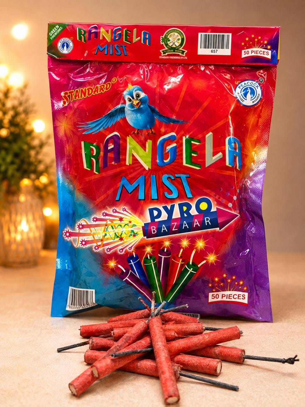 RANGELA MIST (50 PCS) - COLOUR FOG BIJILI CRACKERS