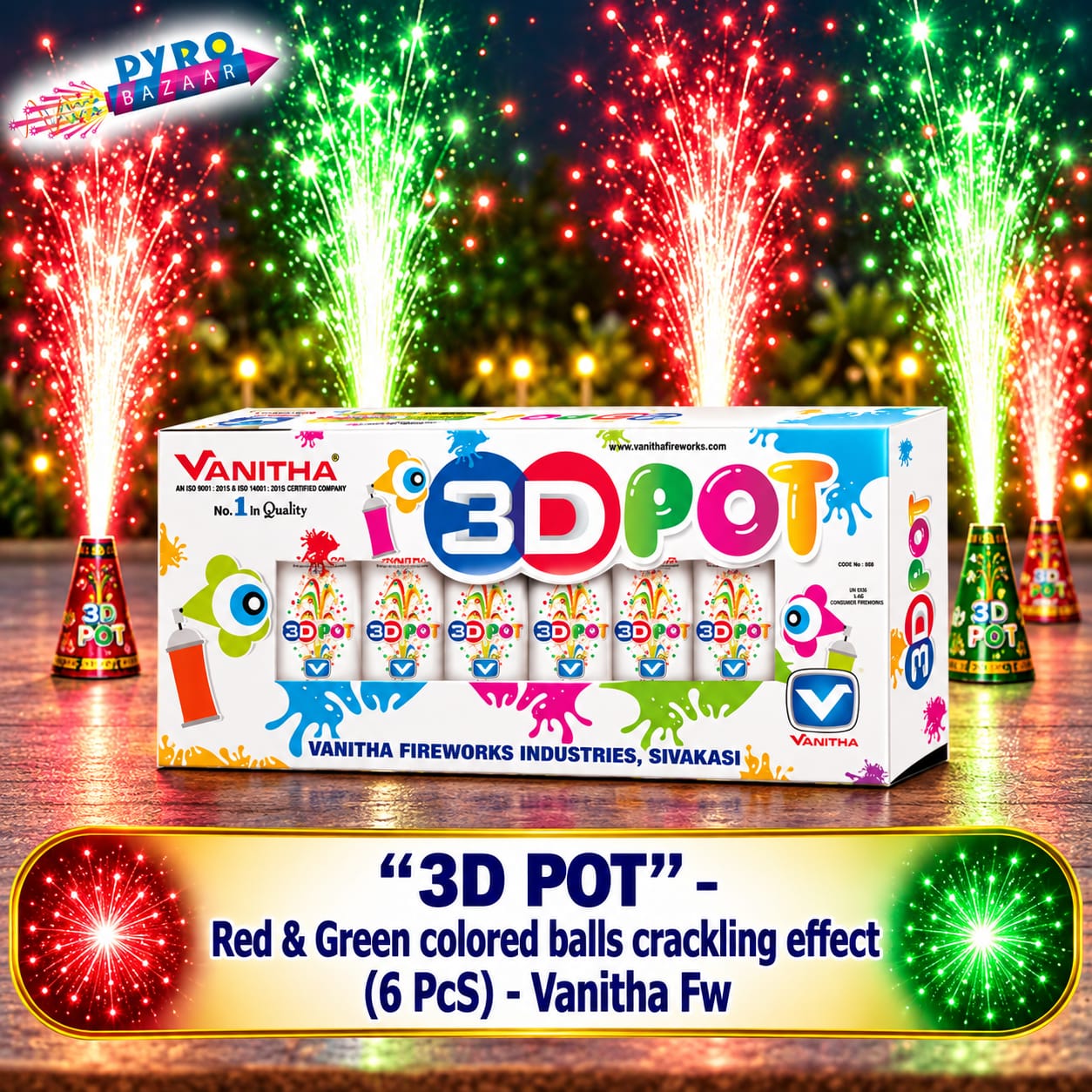 3D POT (6 PCS)