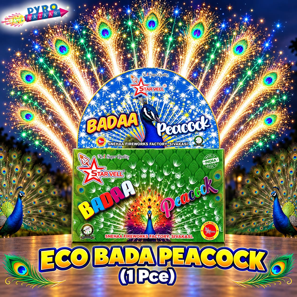 ECO BADA PEACOCK (1 PCE)