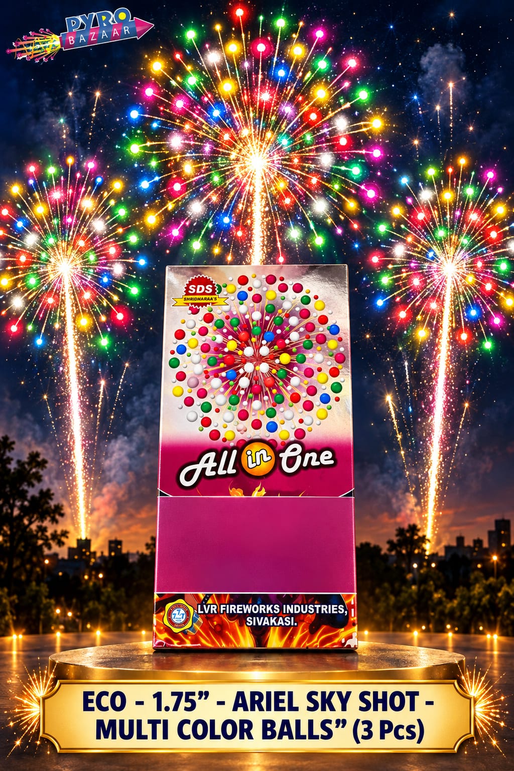 ECO 1.75" ALL IN ONE (3 PCS) - MULTI COLOR BALLS