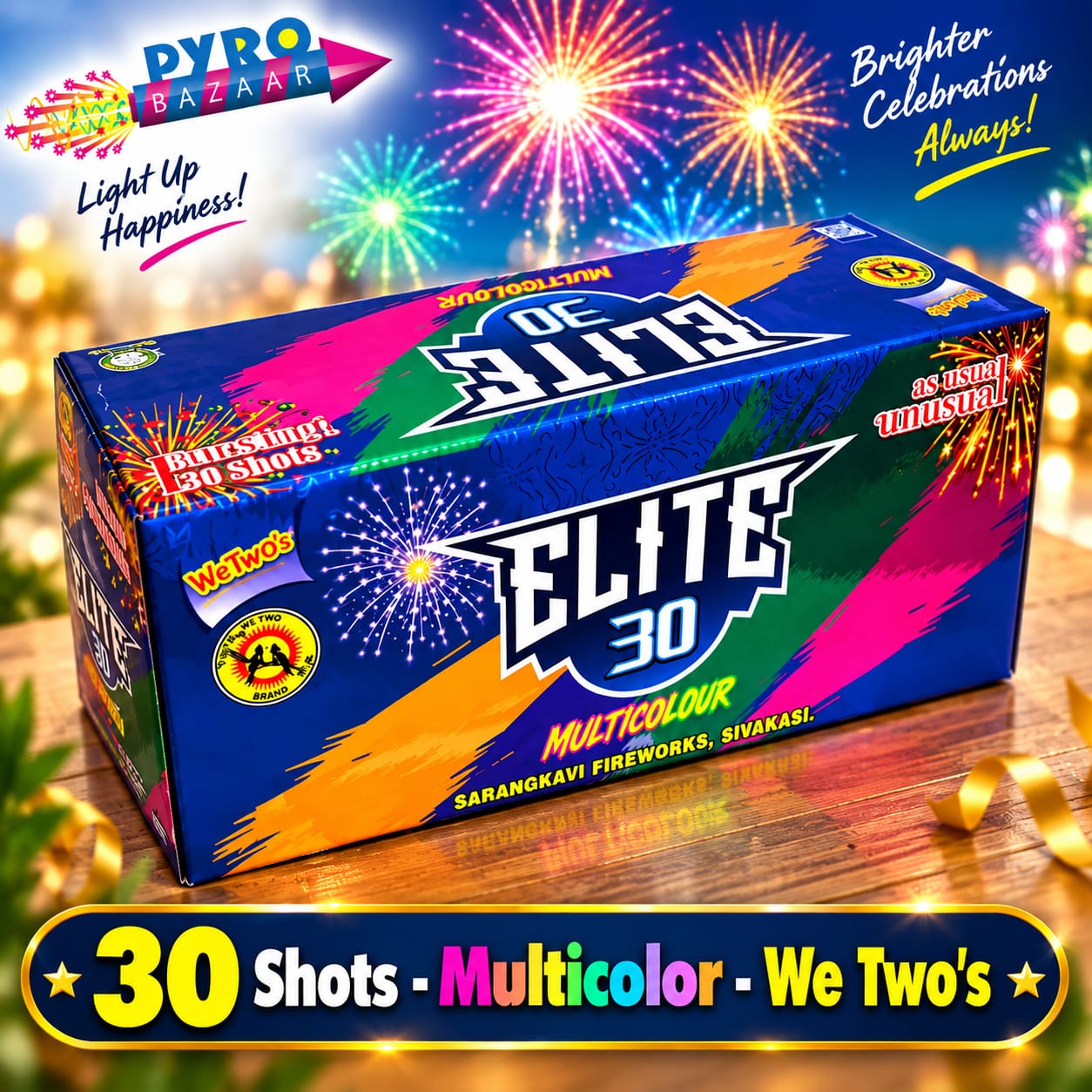 WE TWO 30 SHOTS (1 PCE) - MULTI COLOR