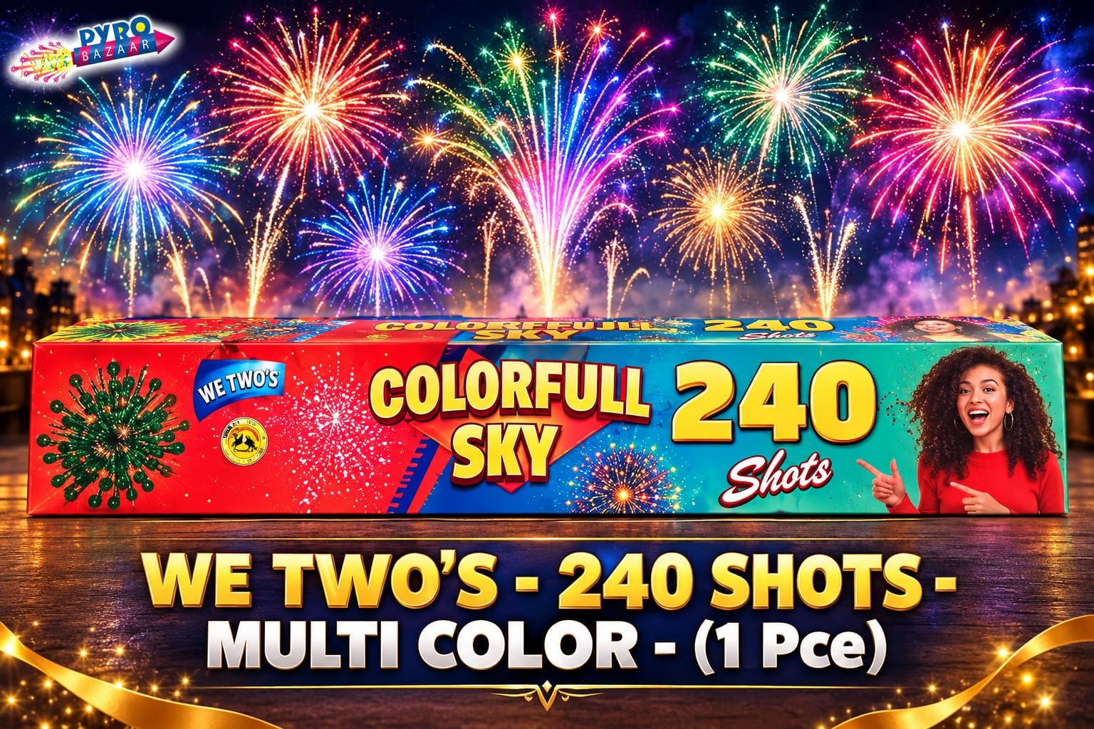WE TWO 240 SHOTS (1 PCE) - MULTI COLOR