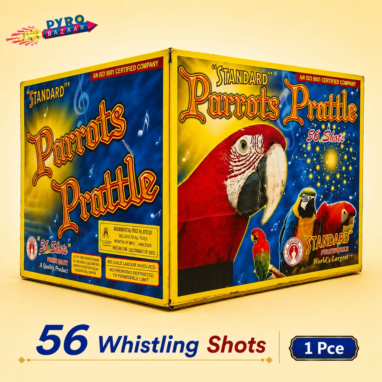 56 SHOTS - PARROTS PRATTLE (1 PCE)