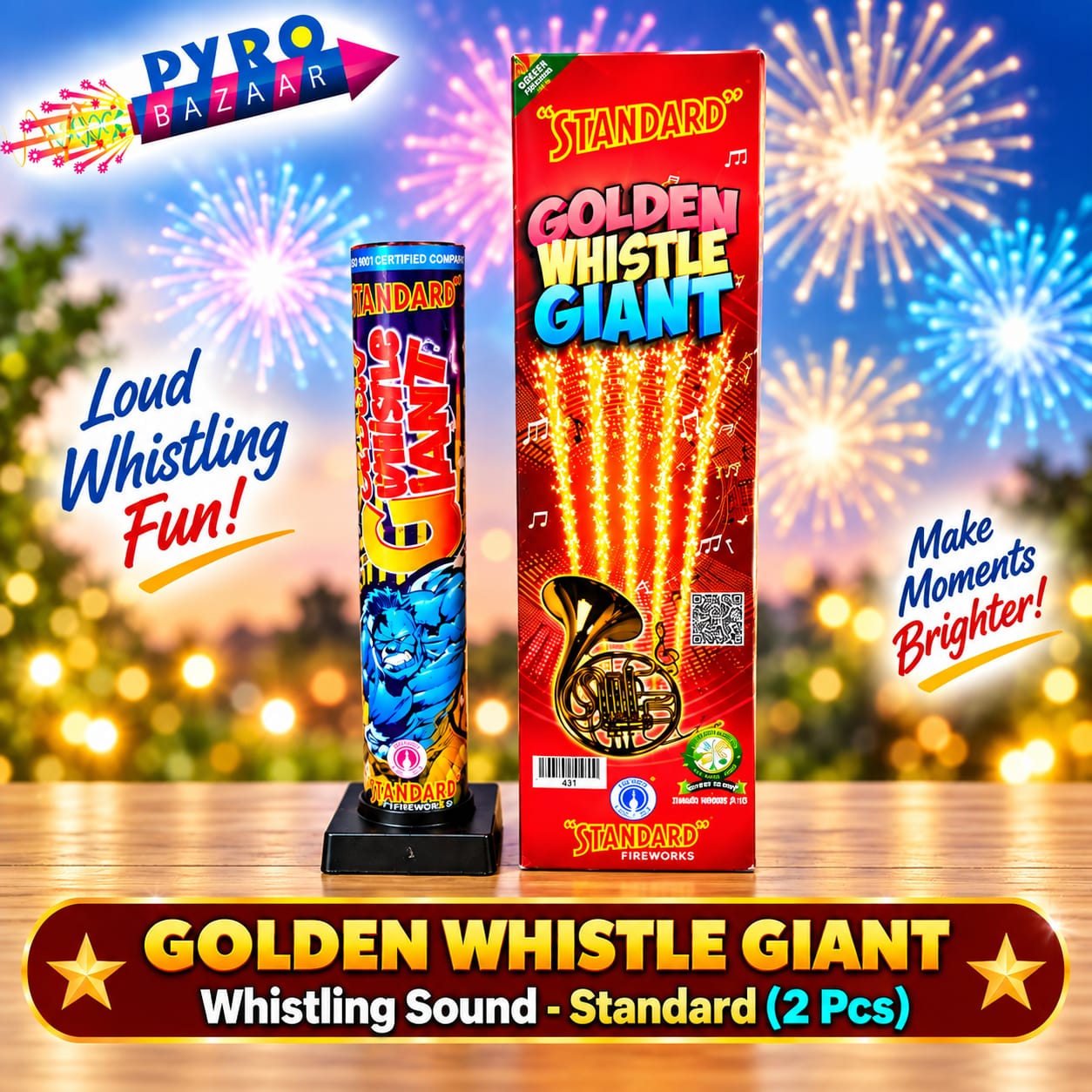 GOLDEN WHISTLE GIANT (2 PCS)