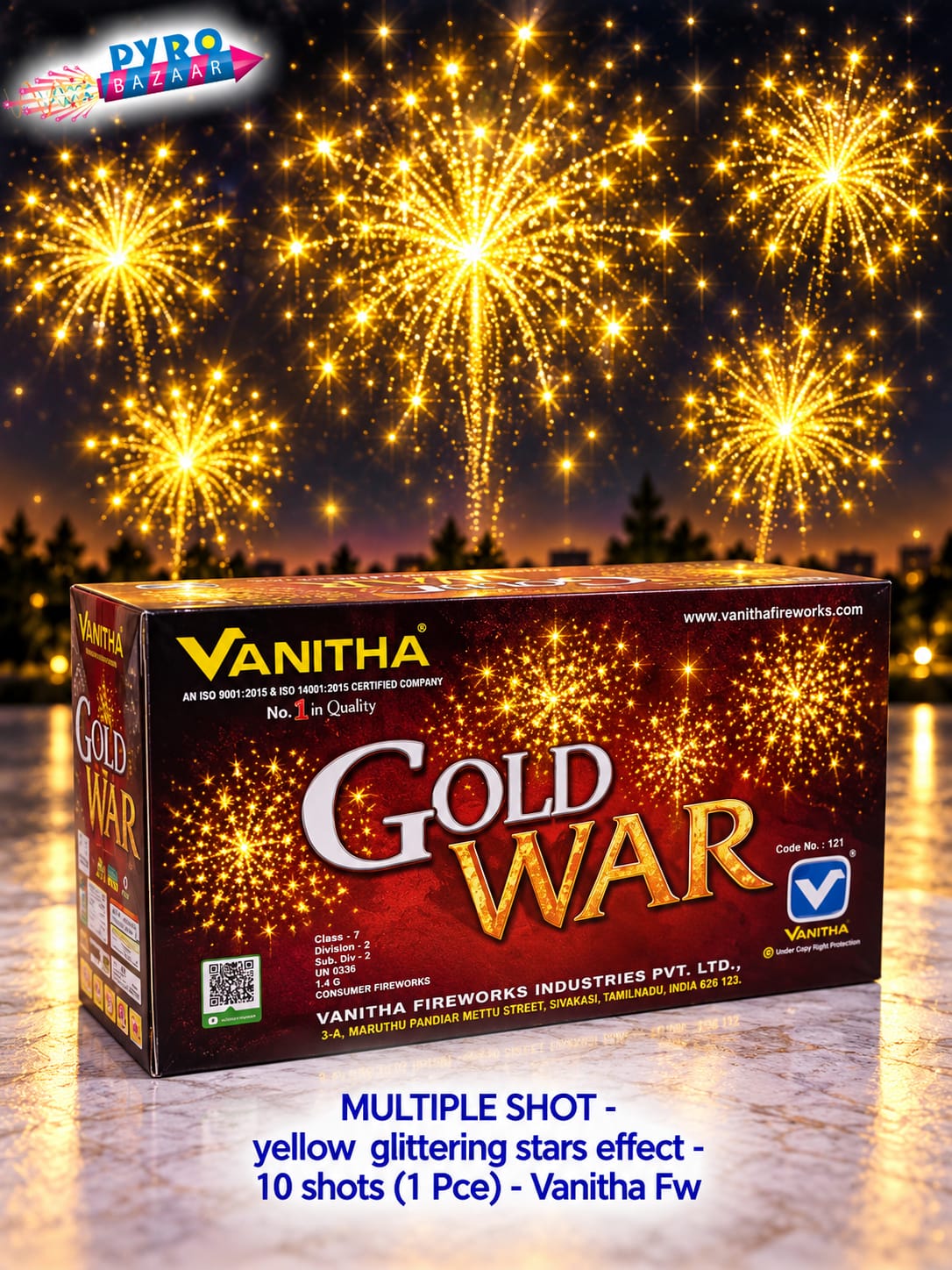 10 SHOTS - GOLD WAR (1 PCE)
