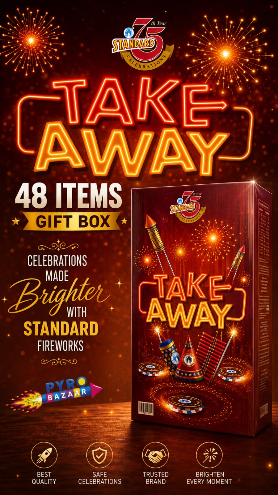 TAKE AWAY - 48 ITEMS (1 BOX)