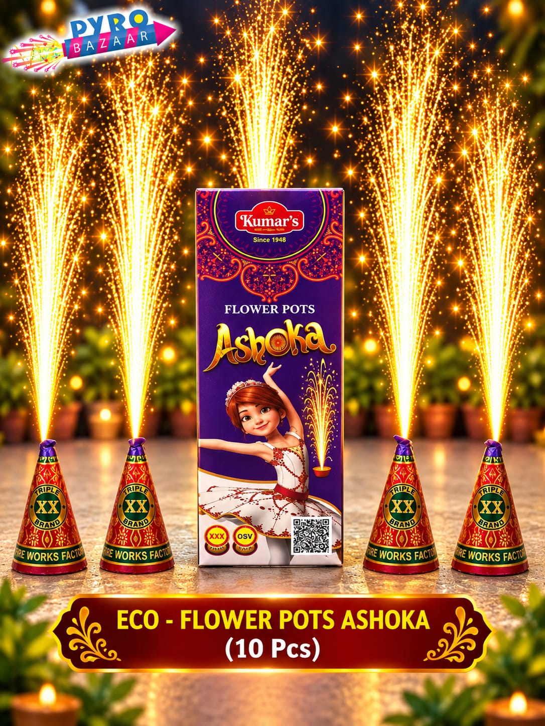 ECO FLOWER POTS ASOKA (10 PCS)