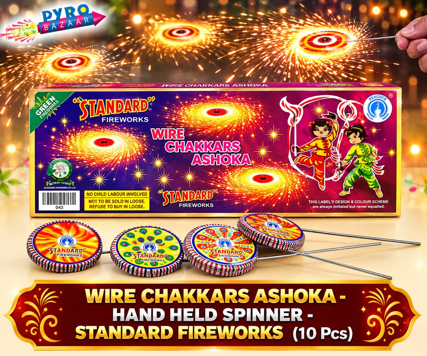 WIRE CHAKKAR ASOKA (10 PCS)