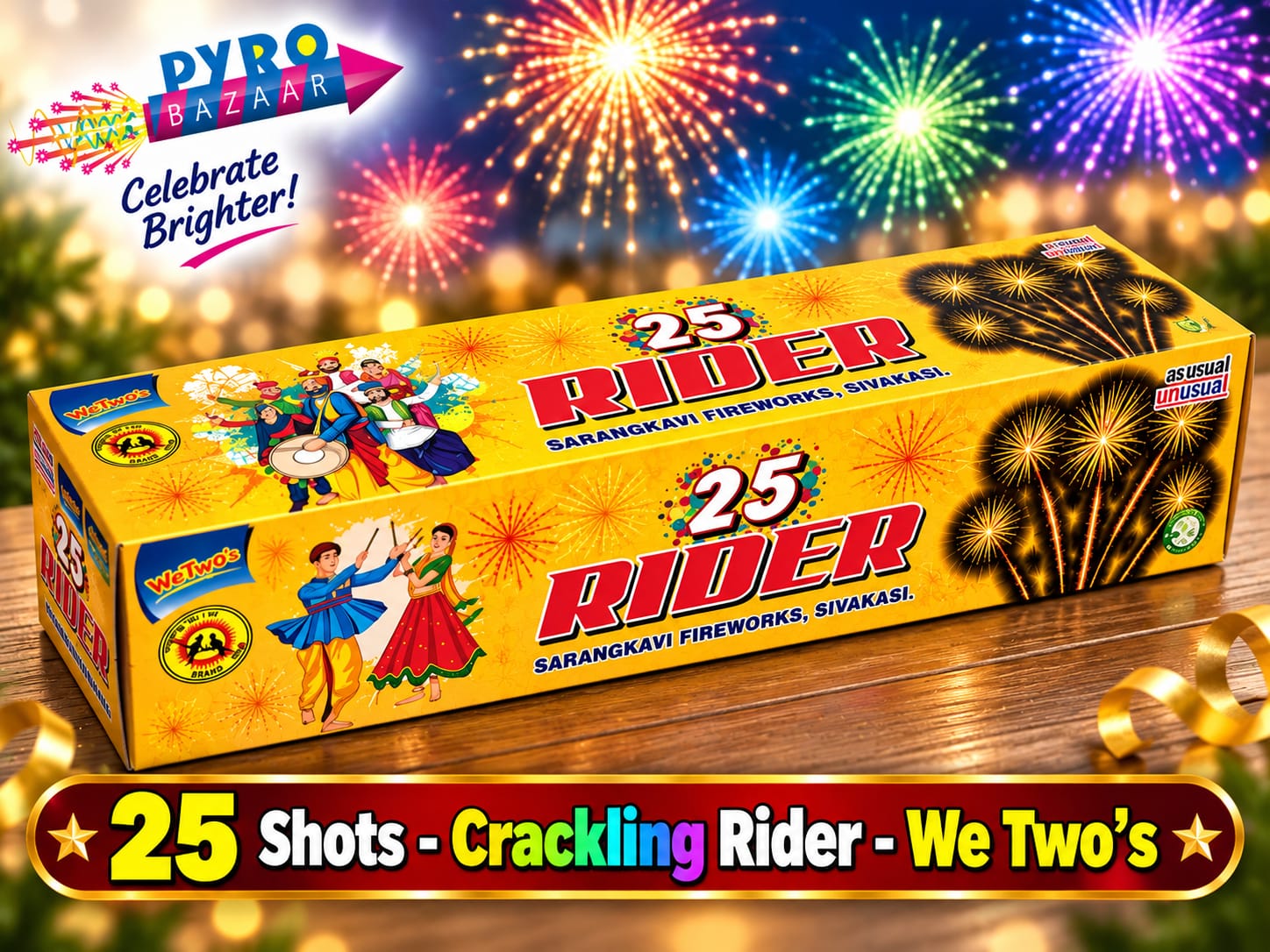 WE TWO 25 SHOTS CRACKLING RIDER (1 PCE)