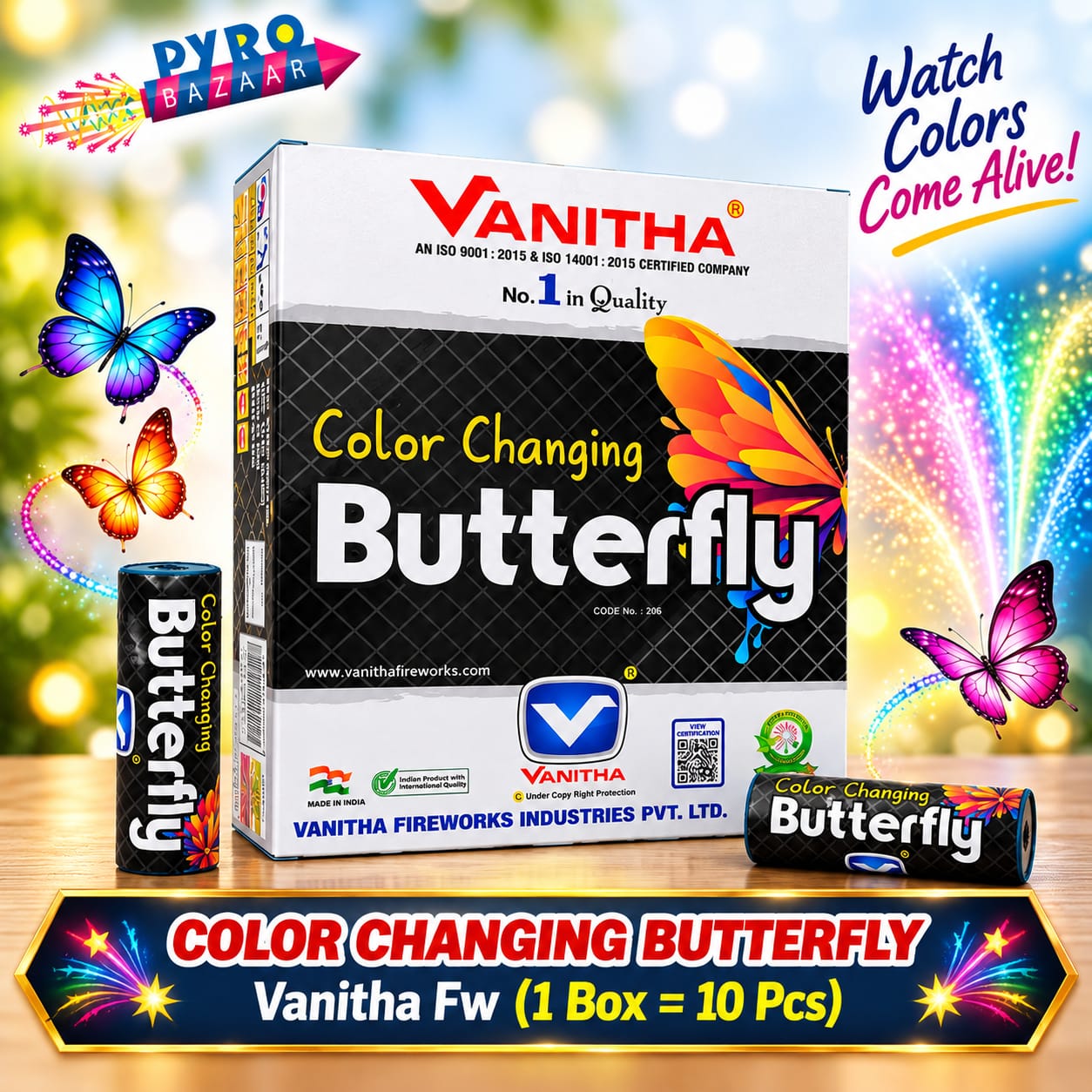 COLOUR CHANGING BUTTERFLY (10 PCS)