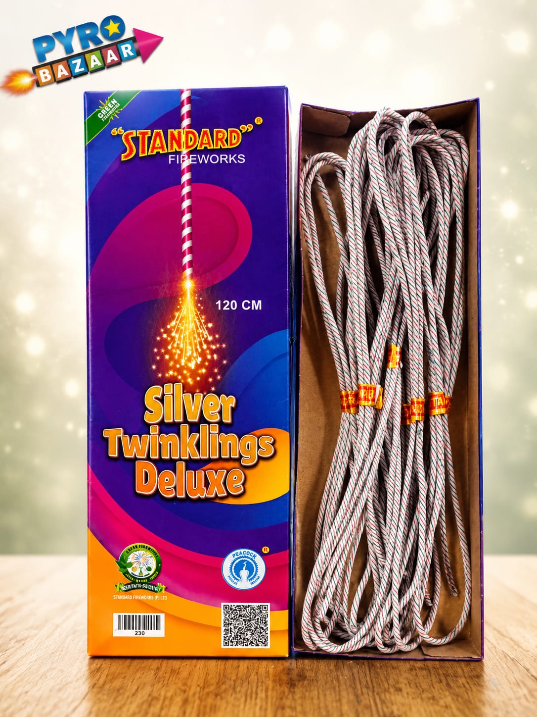 4" SILVER TWINKLINGS DELUXE (10 PCS)