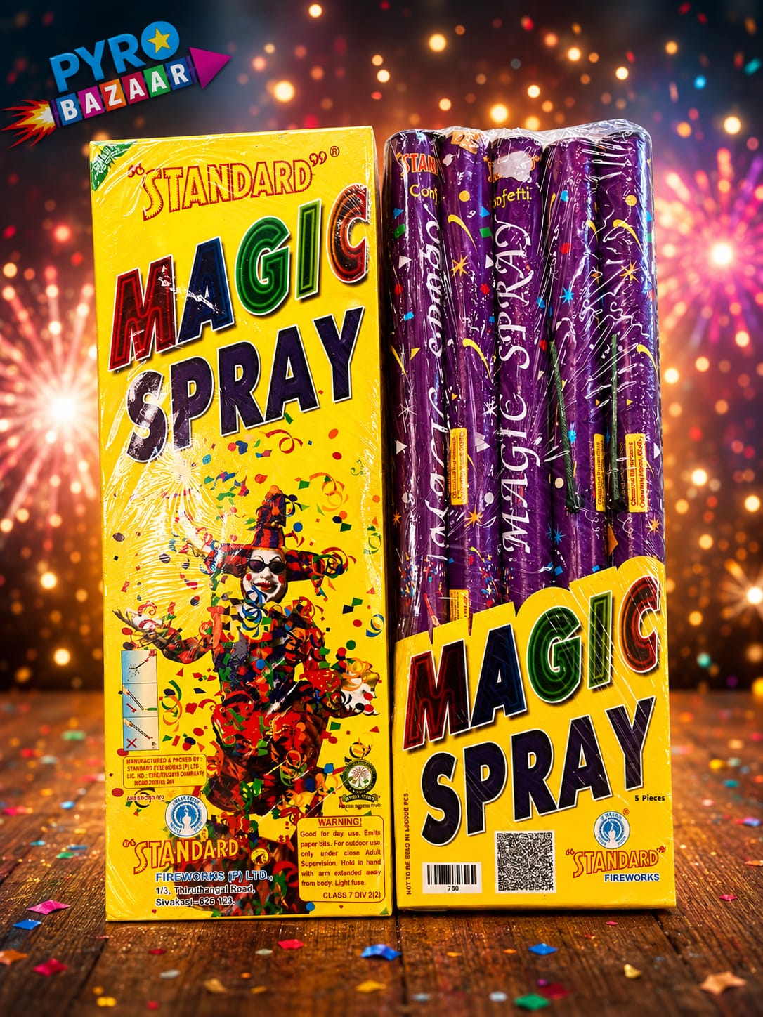 MAGIC SPRAY - CONFETTI (5 PCS)