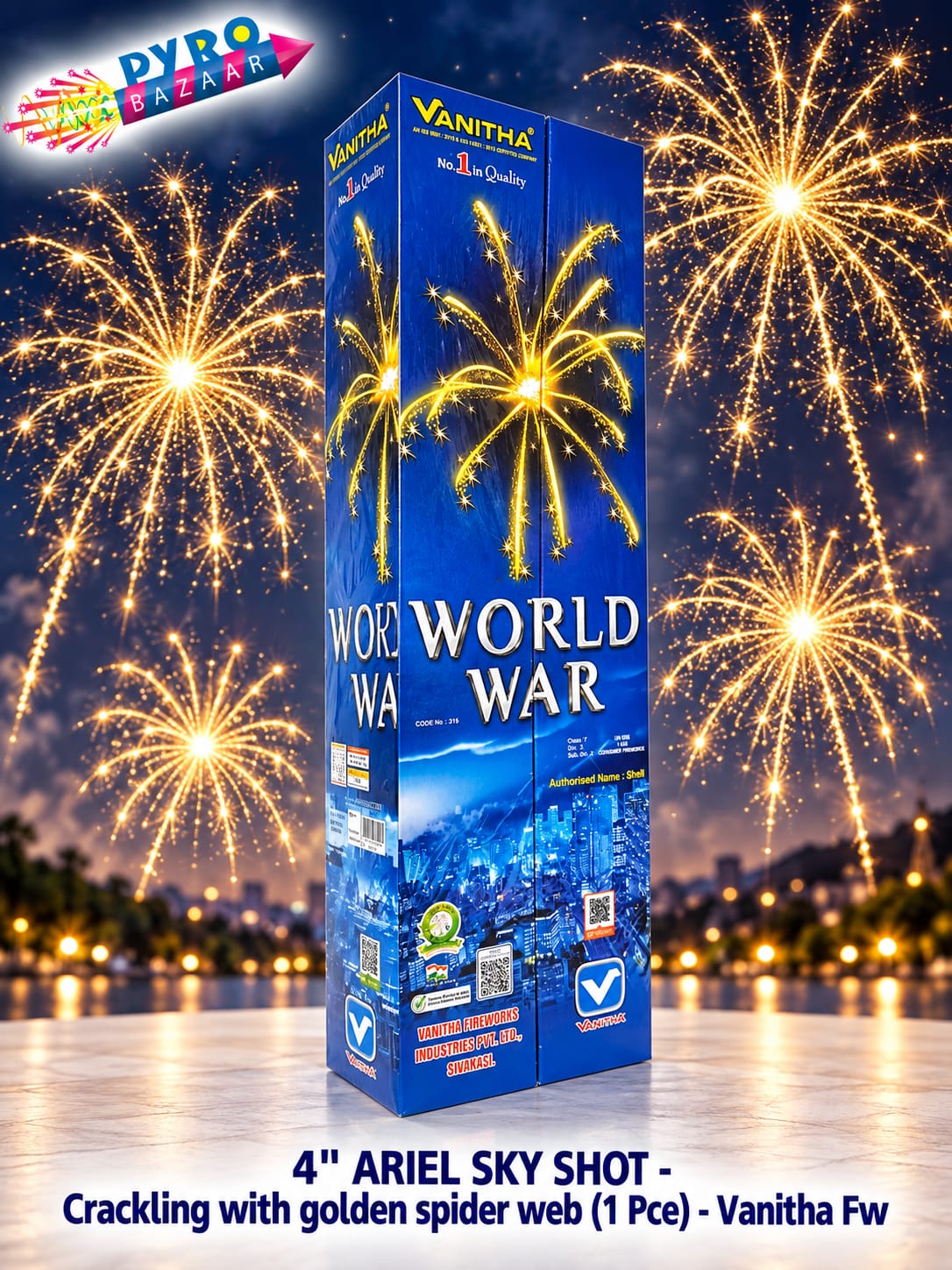 4" WORLD WAR (1 PCE)